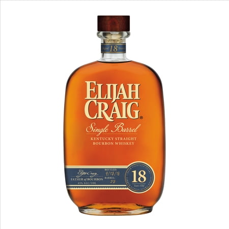 Elijah Craig Single Barrel Straight BourbonAged 18 Years, 750 ml Bottle, 45% ABV