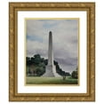 thumbnail image 1 of Elijah Walton 12x14 Gold Ornate Wood Frame and Double Matted Museum Art Print Titled - The Monument, Bromsgrove, Lickey (1852), 1 of 4