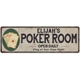 thumbnail image 1 of Elijah's Poker Room 8x24 Metal Sign Game Decor 108240048152, 1 of 1