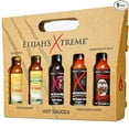 thumbnail image 1 of Elijah's Xtreme Hot Sauce Gift Sets - 5 Pack Award Winning Hot Sauce Sampler Includes Mango Habanero Sauce, Roasted Jalapeno Cayenne Pepper Sauce, Sweet Reaper Sauce, Ghost Pepper Hot Sauce, & Regret, 1 of 7