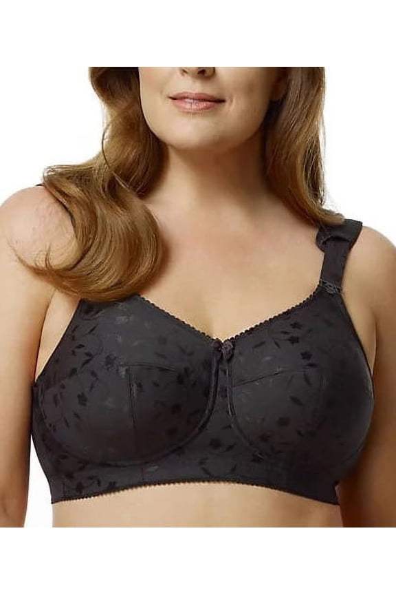 BLACK Sidney Jacquard Soft Cup Wire-Free Bra, US 36H, UK 36FF NWOT