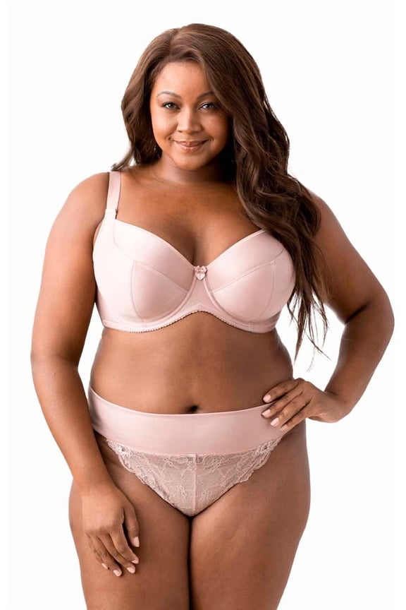 Women's Plus Size Simple Curves Underwire Balcony Bra, Medium Coverage Lift & Support, Style 2818 Dusty Rose