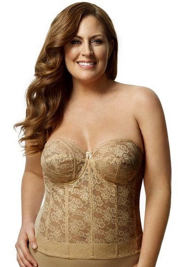 Lace Strapless Longline Bra 6621