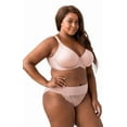 thumbnail image 1 of Elila Women&rsquo;s Plus Size Fancy Smooth Curves Molded Underwire Bra, Full Coverage & Support, Style 2911 Dusty Rose, 1 of 4