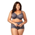 thumbnail image 1 of Elila Women's Plus Size Lacey Curves Underwire Bra, Full Coverage Support, Style 2311 Grey, 1 of 4