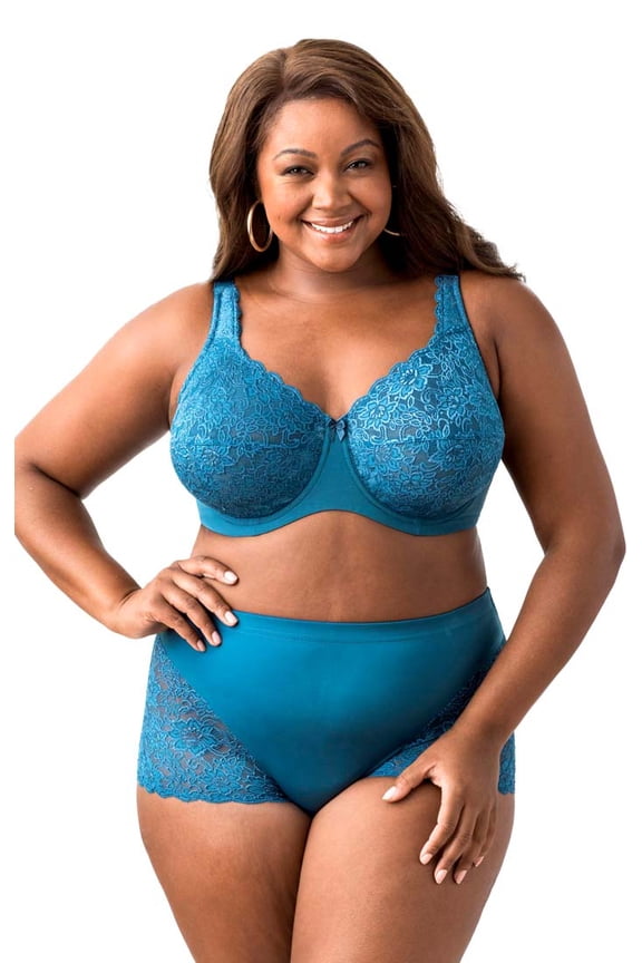 Lacey Curves Underwire Bra 2311 Teal