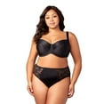 thumbnail image 1 of Elila Women's Plus Size Simple Curves Underwire Balcony Bra, Medium Coverage Lift & Support, Style 2818 Black, 1 of 3