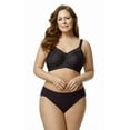 thumbnail image 1 of Elila Women's Plus Size Back to Basics Softcup Bra, Full Coverage Wire-Free, Style 1301 Black, 1 of 3