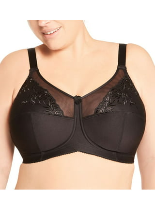 Elila Plus Size Wirefree Stretch Lace Soft Cup Bra (Ivory,38 H) :  : Clothing, Shoes & Accessories