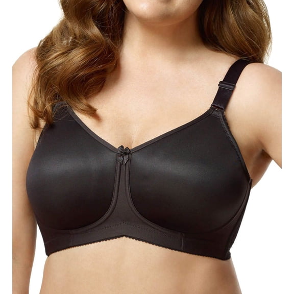 Women's Elila 1803 Molded Spacer Foam Wireless Softcup Bra (Black 38I)