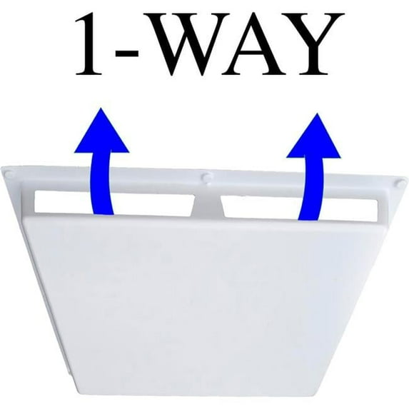 Elima-Draft ELMDFTCOM1DEF3457 Commercial Air Deflector Vent Cover for 24"" x 24"