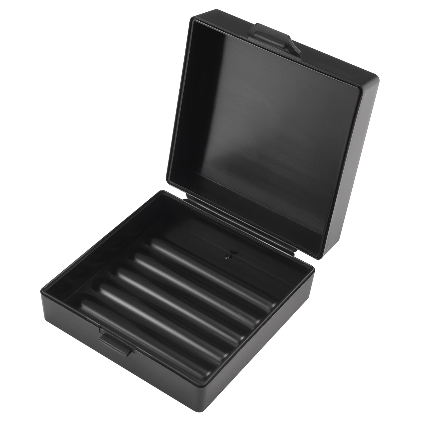 Elimeta Square Soap Dishes Holder for Shower Travel Soap Container with Lid Lightweight Waterproof Soap Box for Dr. Squatch Men's Soap Bar for Traveling Toiletry Gym Bathroom (Black) C45