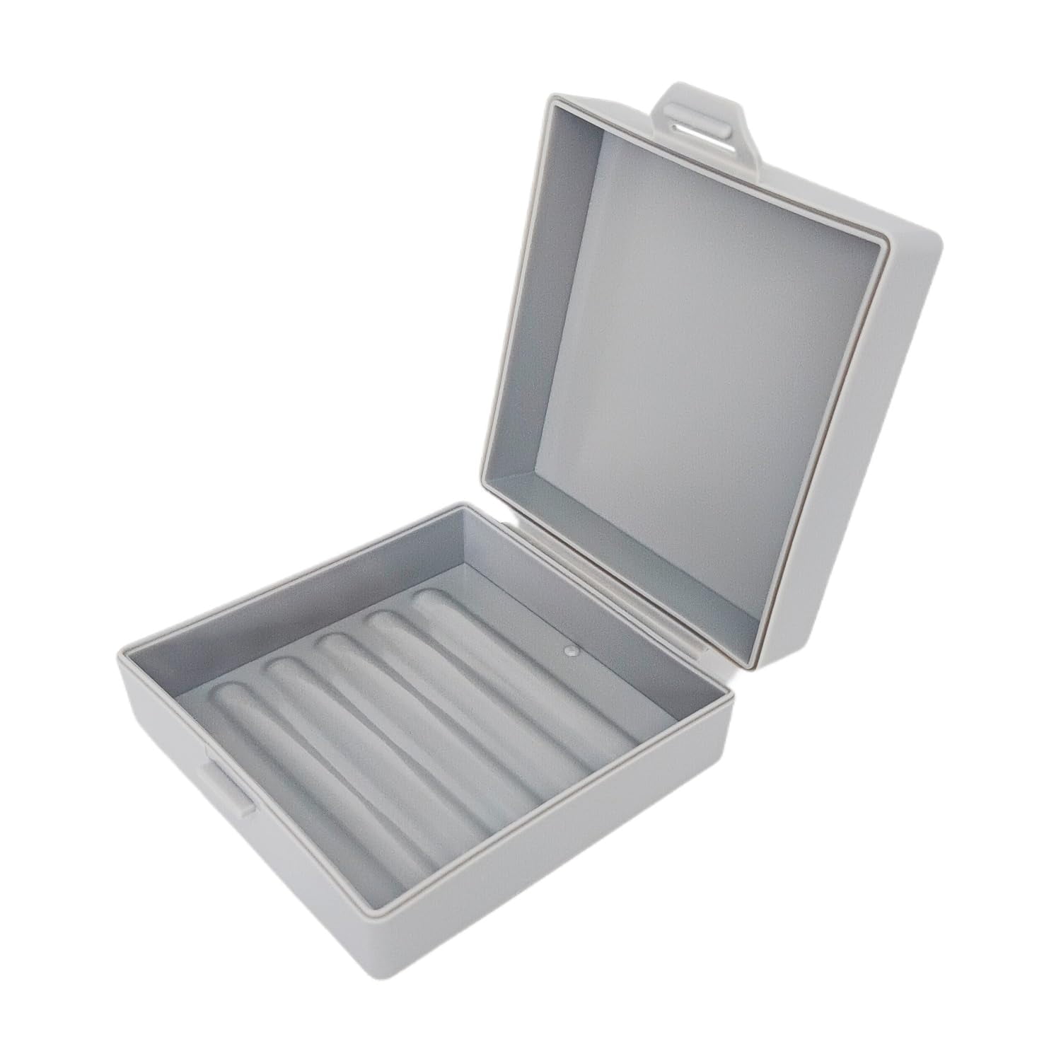 Elimeta Square Soap Dishes Holder for Shower Travel Soap Container with Lid Lightweight Waterproof Soap Box for Dr. Squatch Men's Soap Bar for Traveling Toiletry Gym Bathroom (Grey) C65