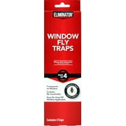 Eliminator 4 Pack Clear Window Fly Trap, Solid Flying Insect Traps