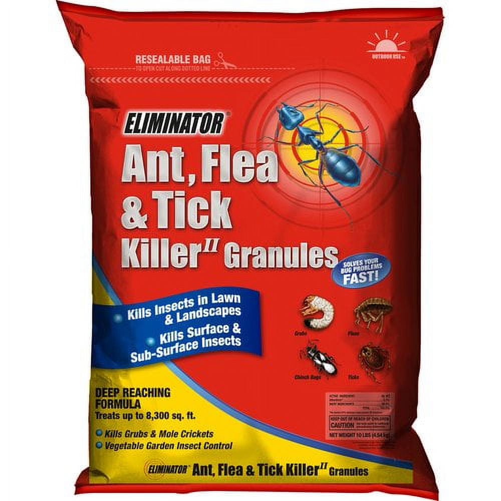 Eliminator Ant, Flea & Tick Killer II Granules Insect & Pest Repellent, 10 lb