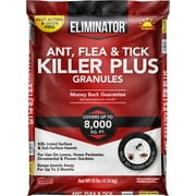Eliminator Ant, Flea & Tick Killer Plus Lawn Insect Granules Pesticide, 10lb