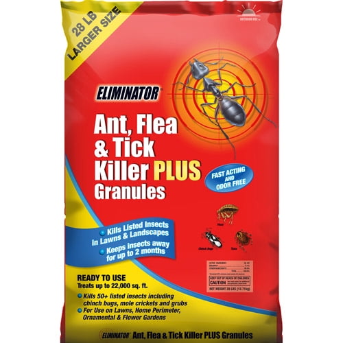 Eliminator Ant, Flea and Tick Killer Granules, 28 lbs