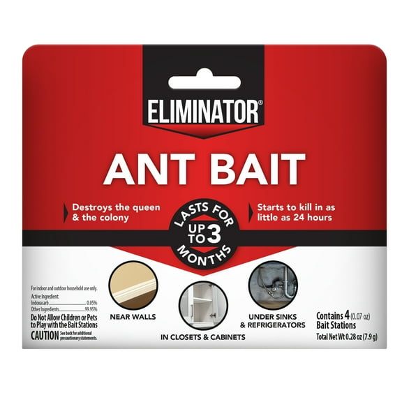 Eliminator Destroys Colony Ant Bait Stations, 4 Count