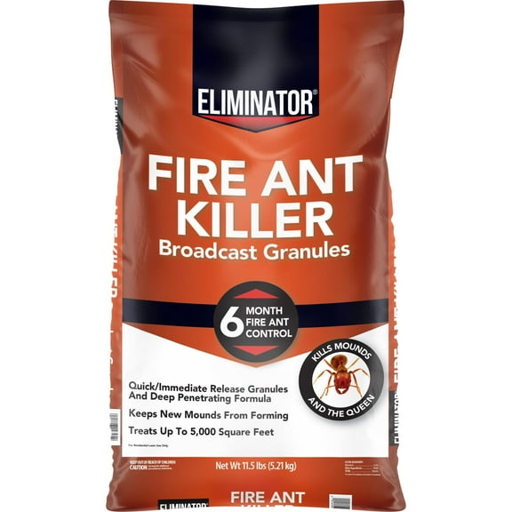 Eliminator Fire Ant Killer Granules, 11.5 lb. 6-Month Control, Covers up to 5,000 Sq. ft.