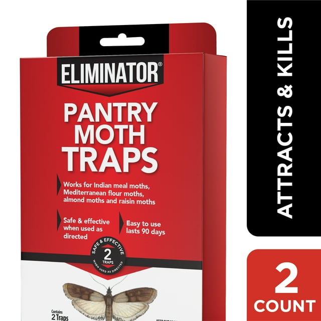 Eliminator Pantry Moth Traps, Pheromone Moth Traps, 2 Pack