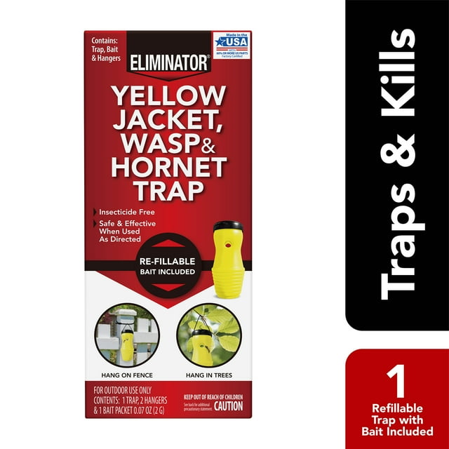 Eliminator Yellow Jacket, Wasp, and Trap with Bait Included, 1