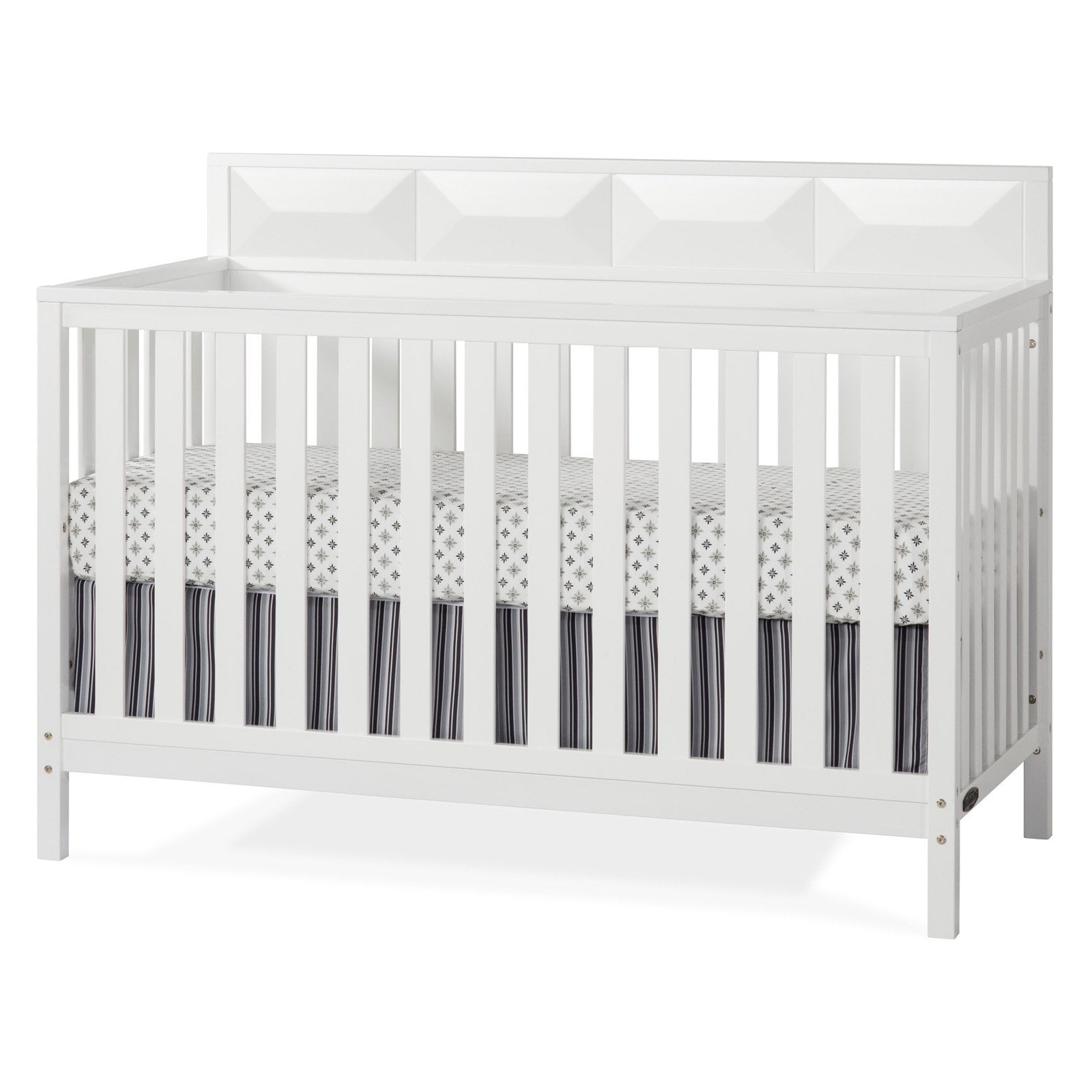 Elin 4in1 Convertible Crib, Matte White