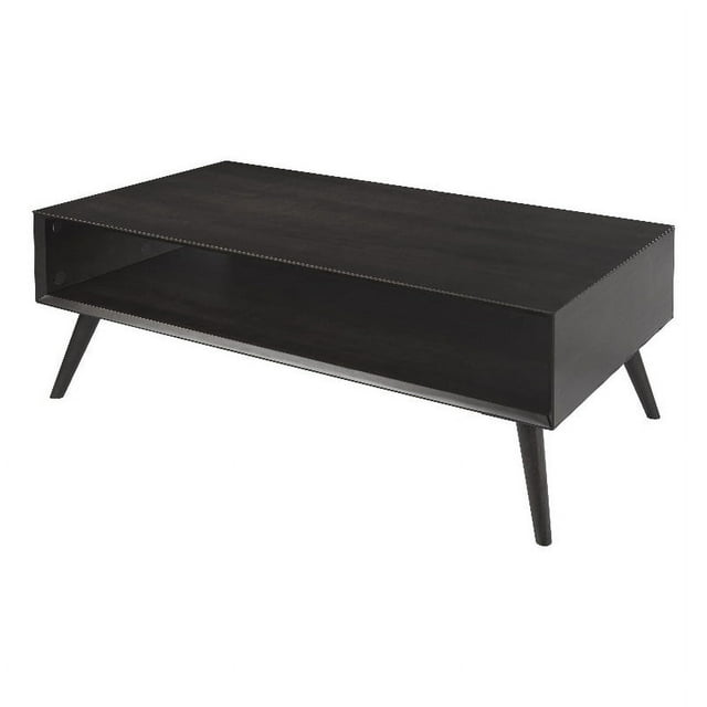 Elin Black Solid Wood Coffee Table