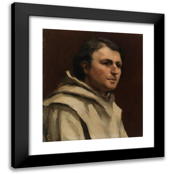 Elin Danielson-Gambogi 15x17 Black Modern Framed Museum Art Print Titled - A Monk (1895 - 1899)