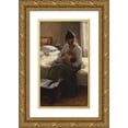 thumbnail image 1 of Elin Danielson-Gambogi 16x24 Gold Ornate Framed and Double Matted Museum Art Print Titled - Mother (1893), 1 of 4