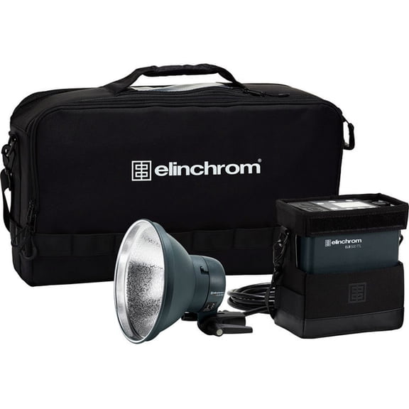 Elinchrom ELB 500 TTL To Go Kit, Includes ELB 500 Flash Head, 7" Q-Grid Reflector, Charger, Battery, Snappy Carry Bag with Shoulder Strap, ProTec Location Bag
