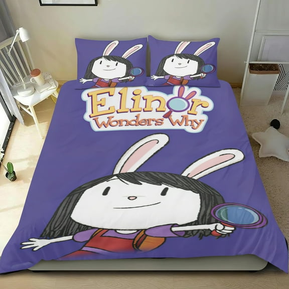 Elinor Wonders Why Themed Bed Sheet Set Three Piece Set 53x79 In ches Comfortable And Skin Friendly Unique Design Creating A Star Studded Night Home Gifts For Family Friends fans