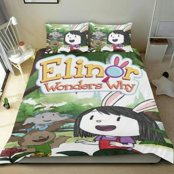 Elinor Wonders Why Themed Bed Sheet Set Three Piece Set 53x79 In ches Comfortable And Skin Friendly Unique Design Creating A Star Studded Night Home Gifts For Family Friends fans