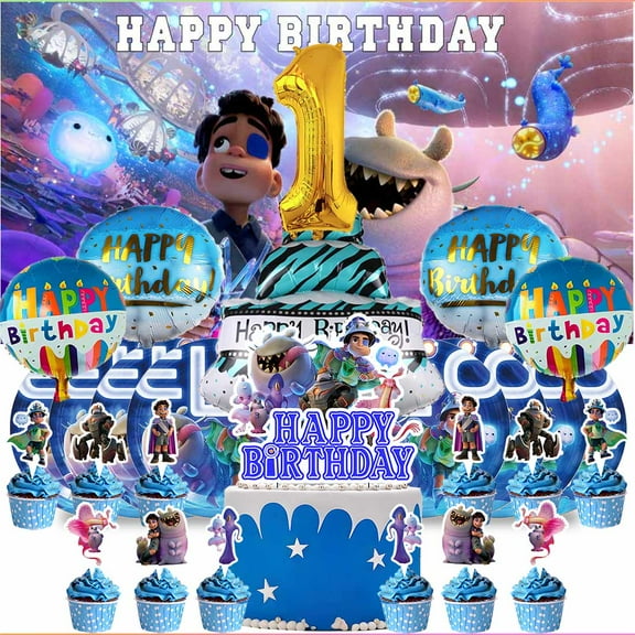 Elio 1st Tableware Balloons Cake Toppers Backdrop Banner Supplies Party Decor Plates Decorations