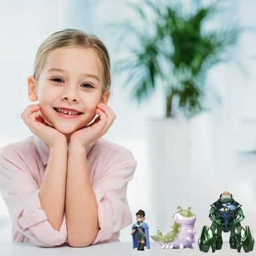 Elio Action Figure Storyteller 3 Pack, Elio, Ambassador Grigon and Glordon Characters, Posable Movie Toys at 4-in Scale