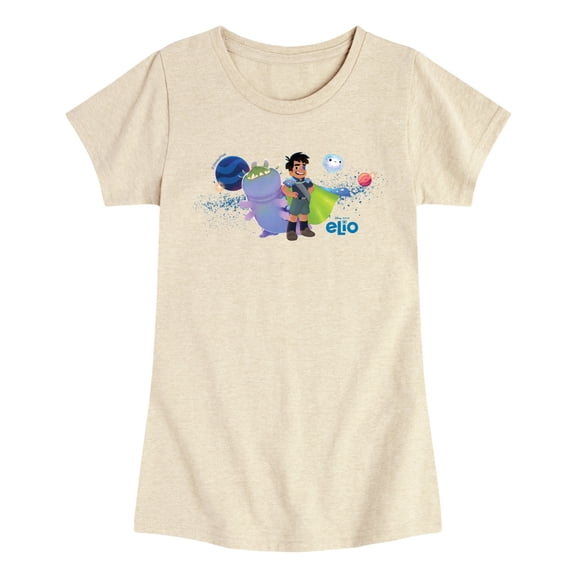 Elio -Alien Friends - Youth Girls Fitted Short Sleeve T-Shirt