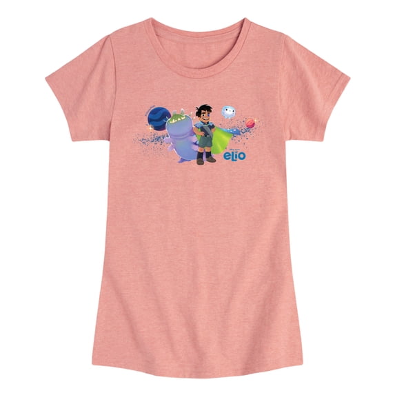 Elio -Alien Friends - Youth Girls Fitted Short Sleeve T-Shirt
