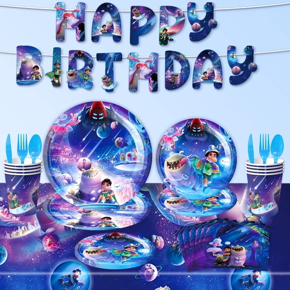 Elio Birthday Party Supplies, Elio Party Decorations Set - Elio Birthday Decoration Banner and Elio Elio Party Tableware Set and Other Party Supplies