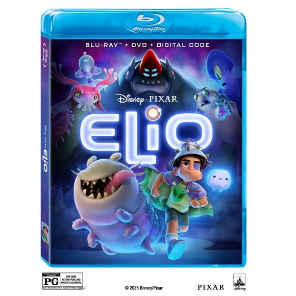 Elio (Blu-ray + DVD + Digital Copy) Walt Disney Pictures Adventure, Animated, Comedy