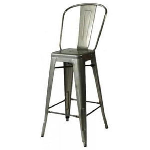 Elio Counter Chair - Gunmetal