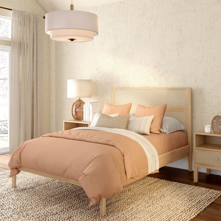 Elio Rattan Full Bed, Blonde