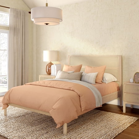 Elio Rattan Queen Bed, Blonde