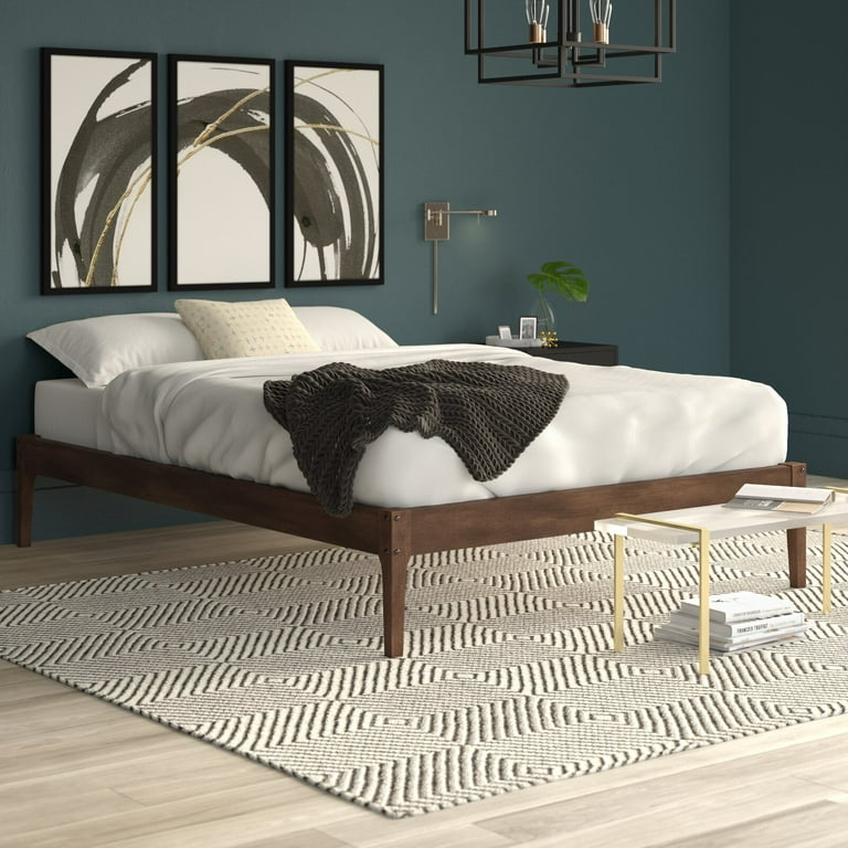 Elio solid on sale wood platform bed
