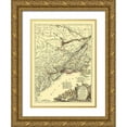 thumbnail image 1 of Eliot 19x24 Gold Ornate Wood Framed with Double Matting Museum Art Print Titled - English with Thirteen Colonies North America, 1 of 4