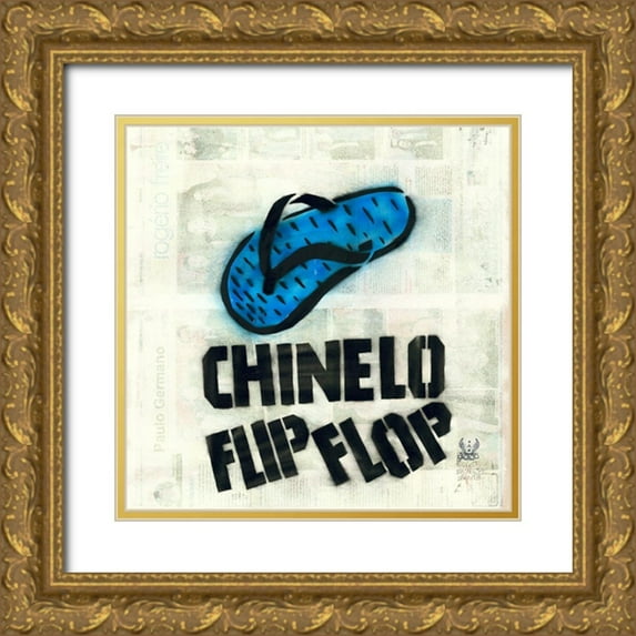 Eliot 20x20 Gold Ornate Wood Framed with Double Matting Museum Art Print Titled - Chinelo