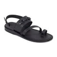 thumbnail image 1 of Eliphaz - Leather Buckle Sandal | Black, 1 of 5