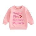 thumbnail image 1 of Elippeo Baby Kids Valentine's Day Kids Baby Boys Girls Sweatshirt 6M 12M 18M 24M 3Y 4Y Long Sleeve Letters Print Hoodie Tops Clothes, 1 of 10