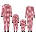 thumbnail image 1 of Elippeo Christmas Family Matching Pajamas Long Sleeve Santa Claus Print Hooded Jumpsuit Sleepwear, 1 of 10