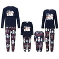 thumbnail image 1 of Elippeo Christmas Family Pajamas Matching Set, Bear Print Long Sleeve T-shirt with Pants Sleepwear Loungewear, 1 of 10