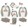 thumbnail image 1 of Elippeo Christmas Family Pajamas Matching Set Letter Print Raglan Sleeve Tops and Elastic Pants Loungewear Soft Sleepwear, 1 of 10