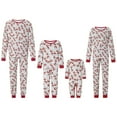 thumbnail image 1 of Elippeo Christmas Family Pajamas Matching Set Santa Claus Print Long Sleeve Tops and Pants Sleepwear, 1 of 10